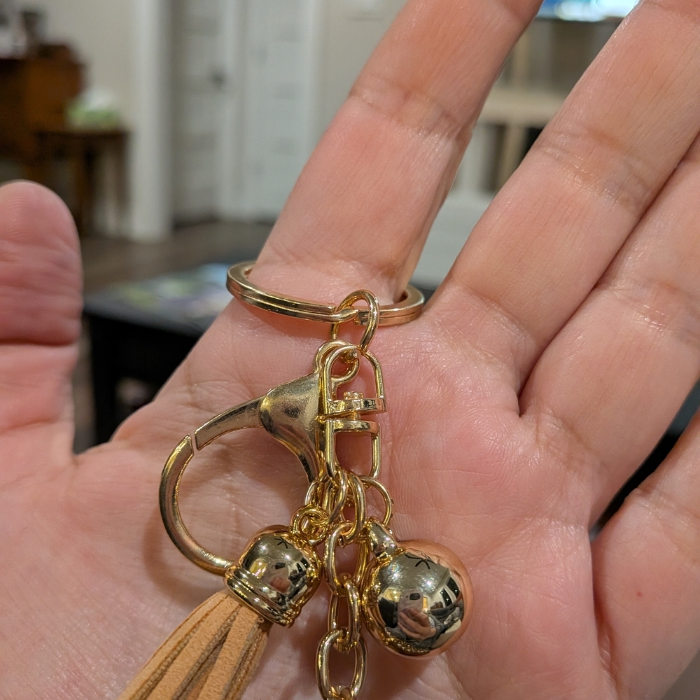Gold Cowboy Boot Keychain - Picture 3 of 5